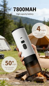 Portable 3-in-1 Wireless Espresso Coffee Maker for Car Home Camping