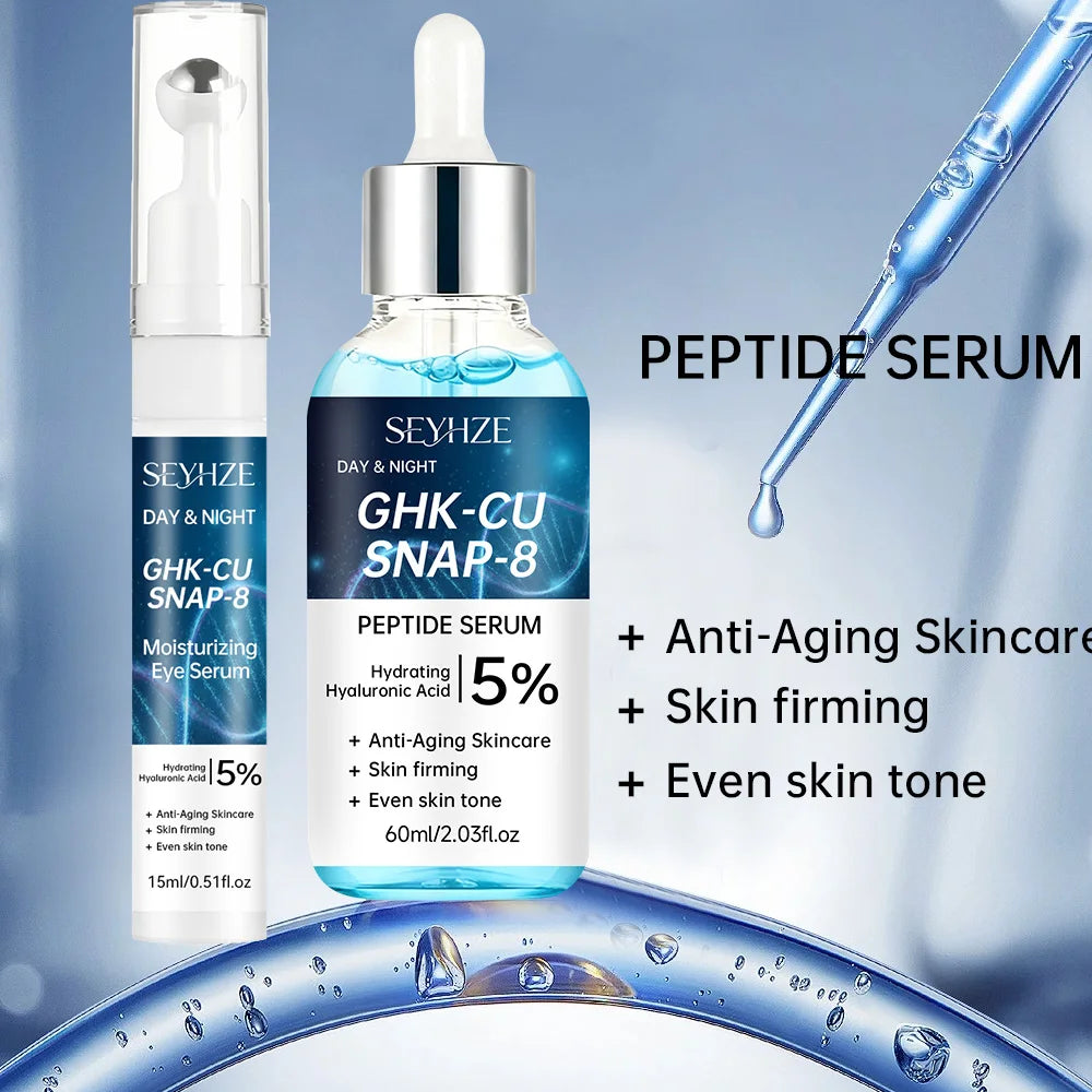 Facial Skincare Kit 3pcs Eye Essence Moisturizing Cream Serum Hydration