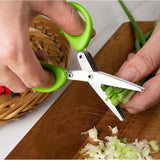 Multi-functional Stainless Steel Kitchen Scissors 3/5 Layer Cooking Tool