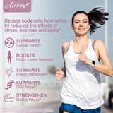 NAD+ Resveratrol Supplements - 120 Capsules for Energy & Immune Support
