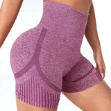 Seamless High-Waist Yoga Shorts for Women - Quick-Drying Sports Wear