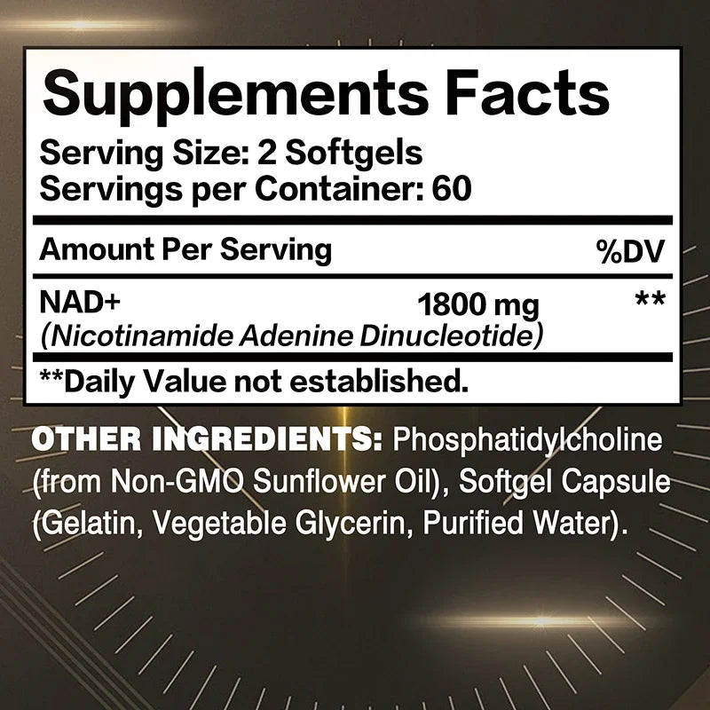 Liposomal NAD Supplement - Cellular Health Support & Stamina Boost