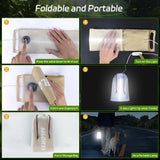 Portable Solar Camping Lantern with USB-Type C, 2000mAh