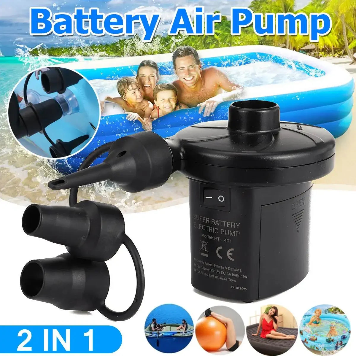 Portable Electric Air Pump for Camping and Inflatable Products