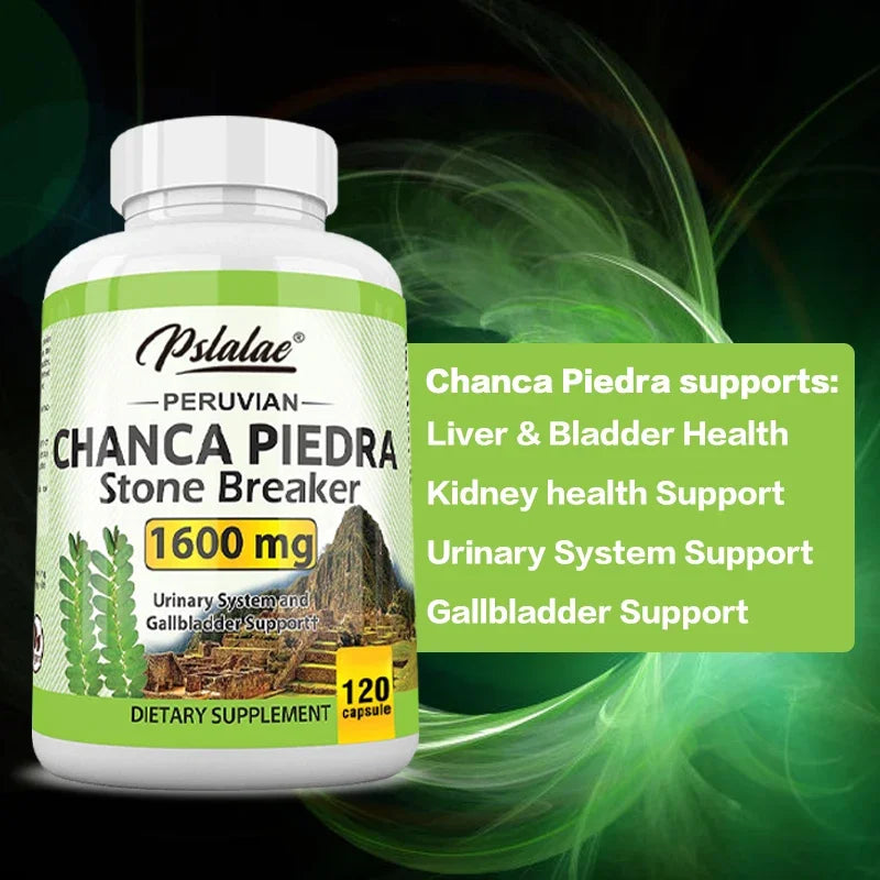 Chanca Piedra Capsules 1600mg - Non-GMO Dietary Supplement, 60 Count