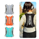 Lightweight Hydration Backpack Vest for Running, Hiking, Cycling - 1pc