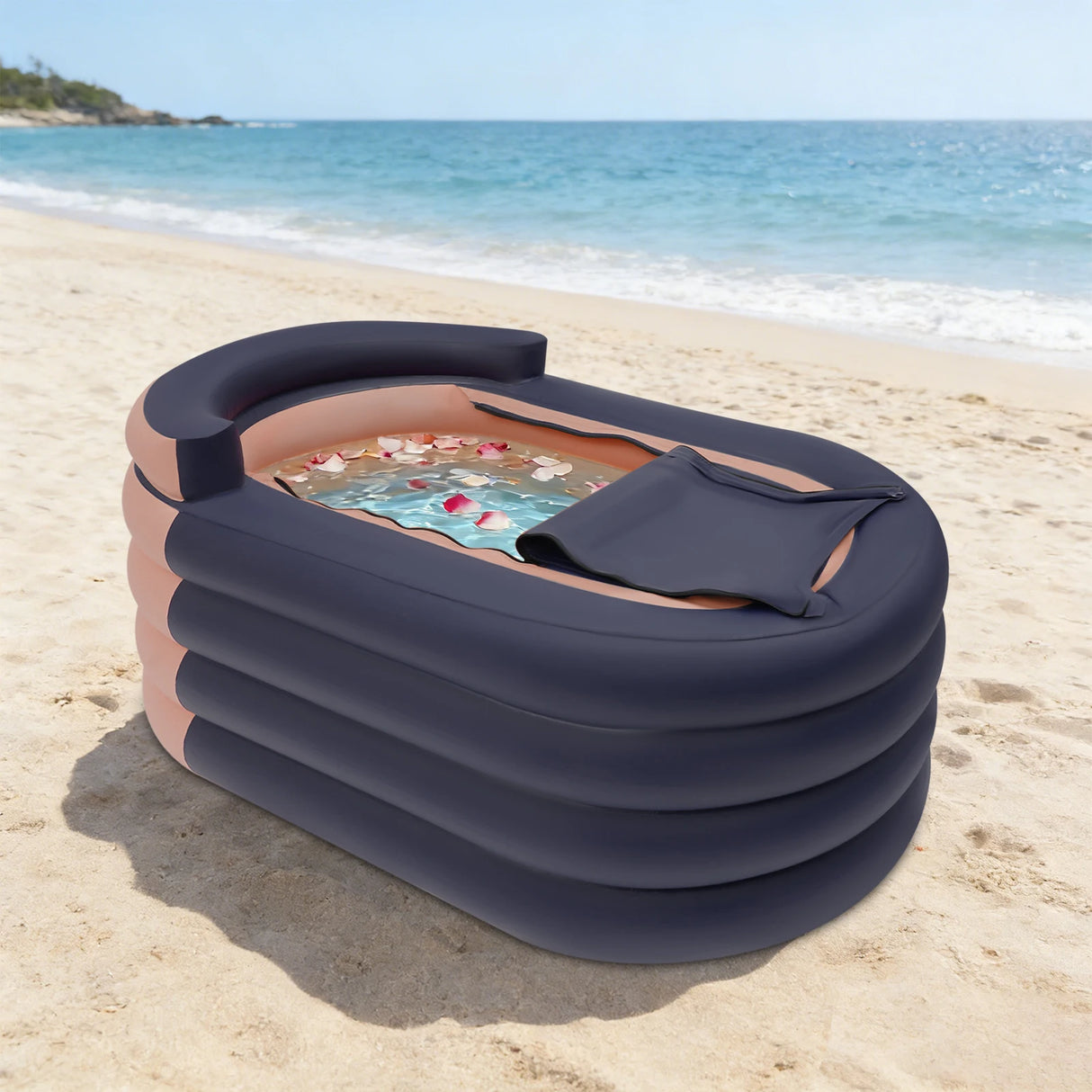 Inflatable Adult Bathtub with Electric Pump and Accessories for Home Use