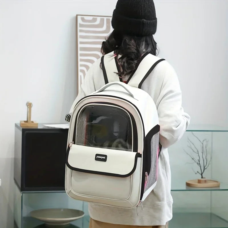Transparent Cat Dog Carrier Backpack, Portable Space Capsule for Pets