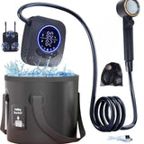 Portable Camping Shower Set with 20L Bucket and Rechargeable Shower Head