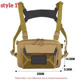 Camo Fishing Vest Bag Utility Tackle Chest Pack for Outdoor Activities