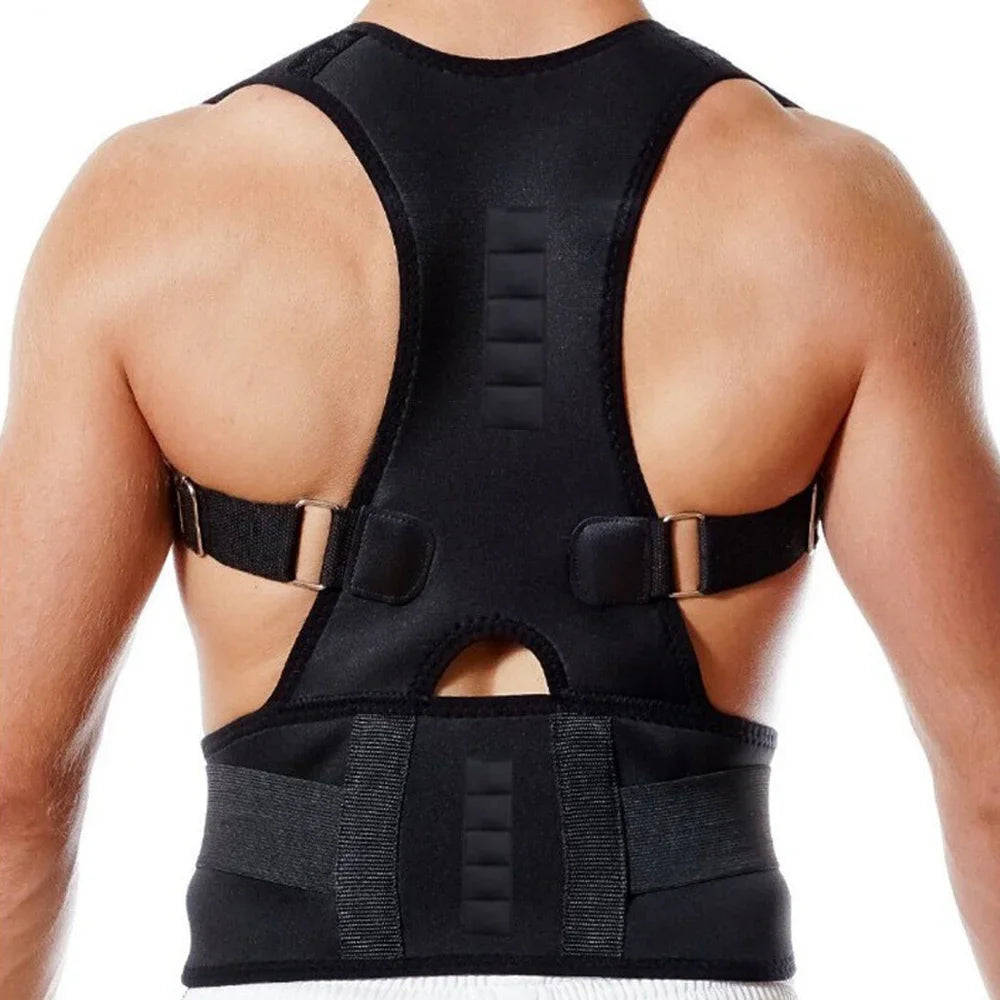 Magnetic Therapy Posture Corrector Corset Shoulder Support Belt for Men & Women