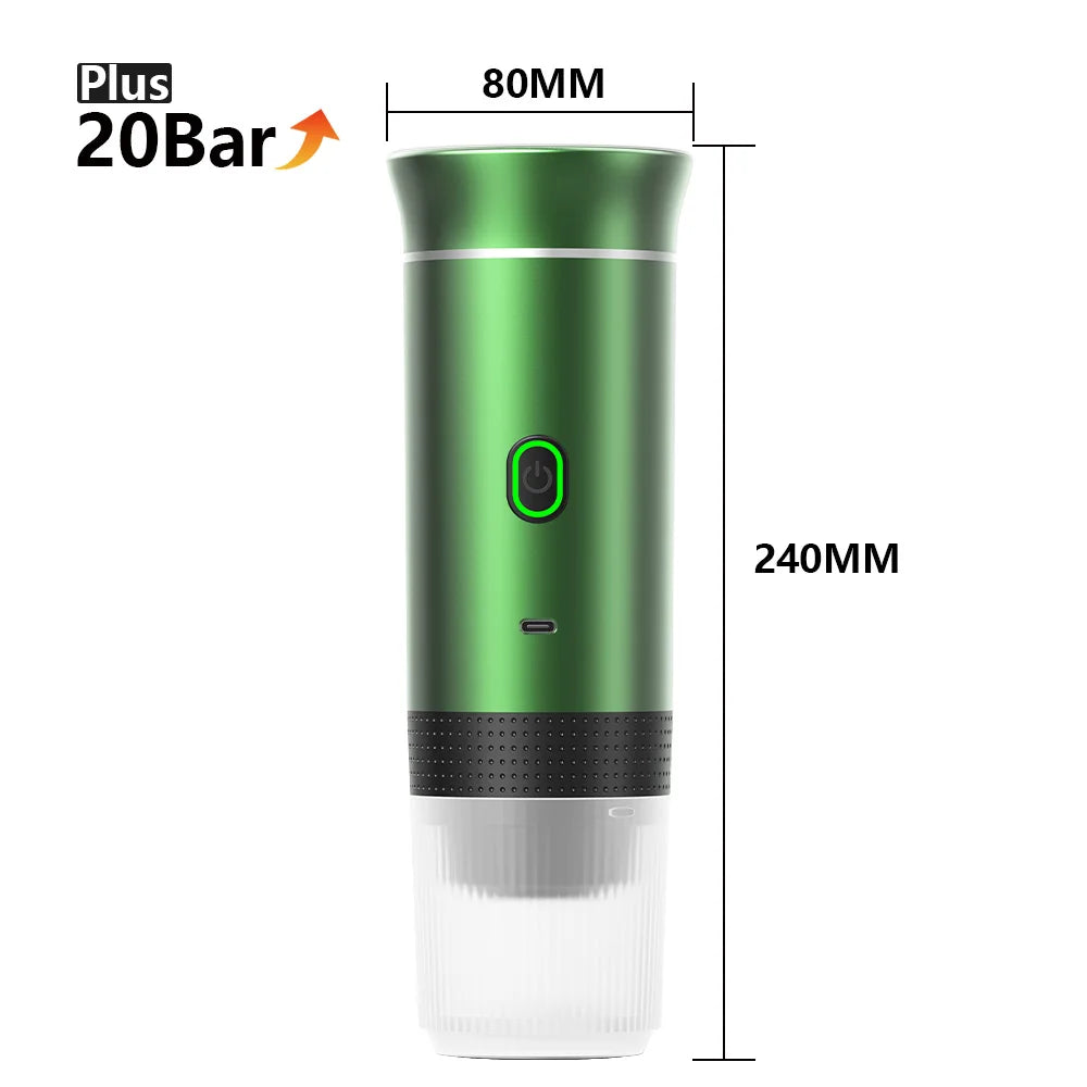 Portable Espresso Coffee Maker 3-in-1 for Car & Home Camping Travel