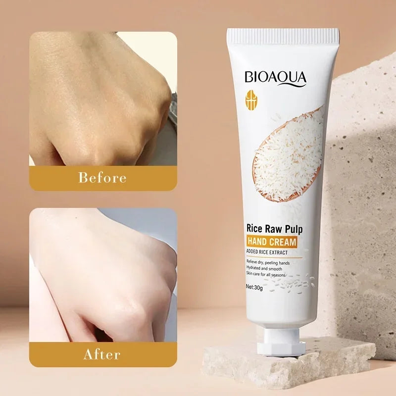 Rice Hand Cream 30g | Nourishing & Moisturizing Non-Greasy Formula