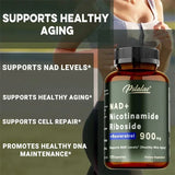 NAD+ Nicotinamide Riboside with Resveratrol - 120 Capsules for Energy Support