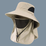 UV Protection Bucket Hat with Neck Flap for Men & Women - Outdoor Fishing & Hiking