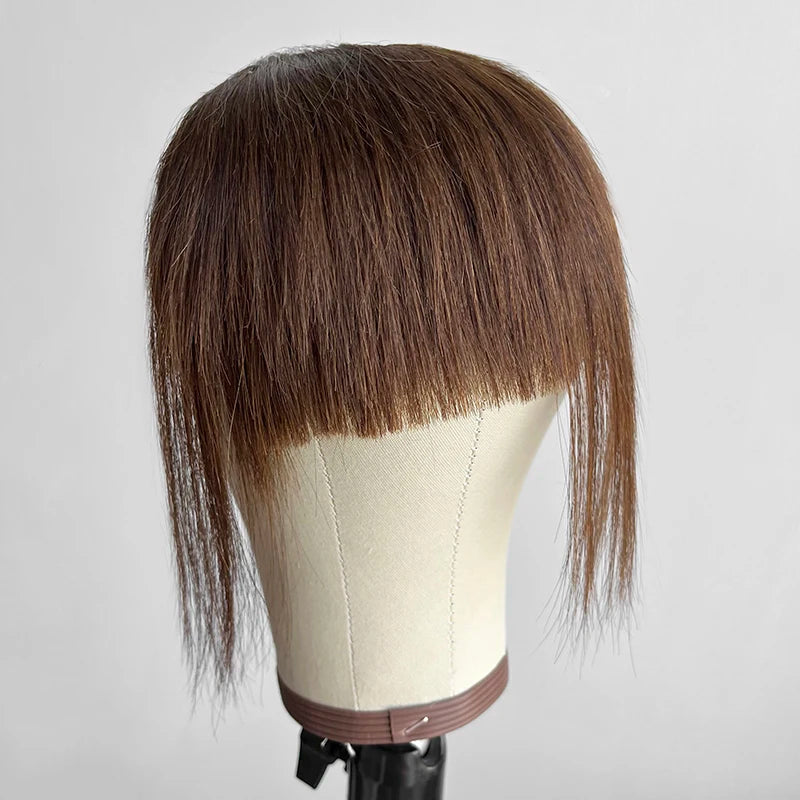 Clip On Bangs Wig for Women - Straight Human Hair Hairpiece
