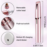 Electric Eyebrow Trimmer USB Rechargeable Mini Shaver Painless Hair Removal