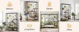 Tribesigns 5-Tier Tall Indoor Plant Stand with 10 Hanging Hooks, 70.9 Inches