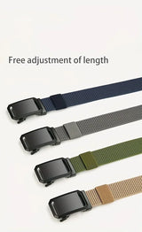Automatic Buckle Canvas Tactical Belt for Men - Outdoor Workwear