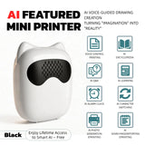 Wireless Bluetooth Mini Printer for iPhone and Android, Inkless Thermal Printing