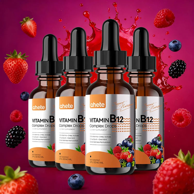 High Potency Liquid Vitamin B12 Drops, 30ml