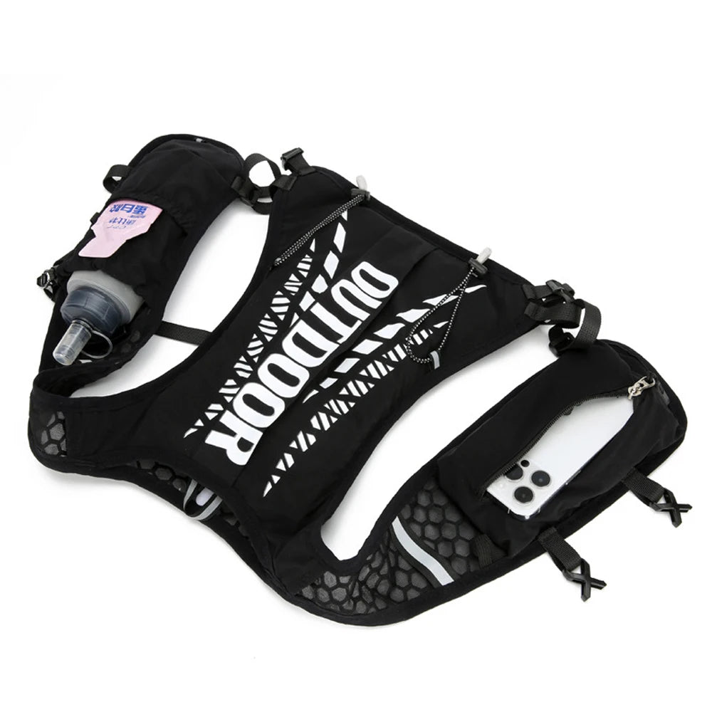 Lightweight Hydration Backpack Vest for Running, Hiking, Cycling - 1pc