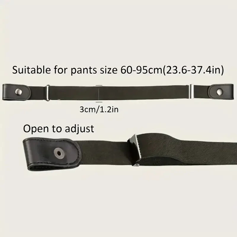 Invisible Elastic Belt for Women & Men - Traceless Design for Jeans & Pants