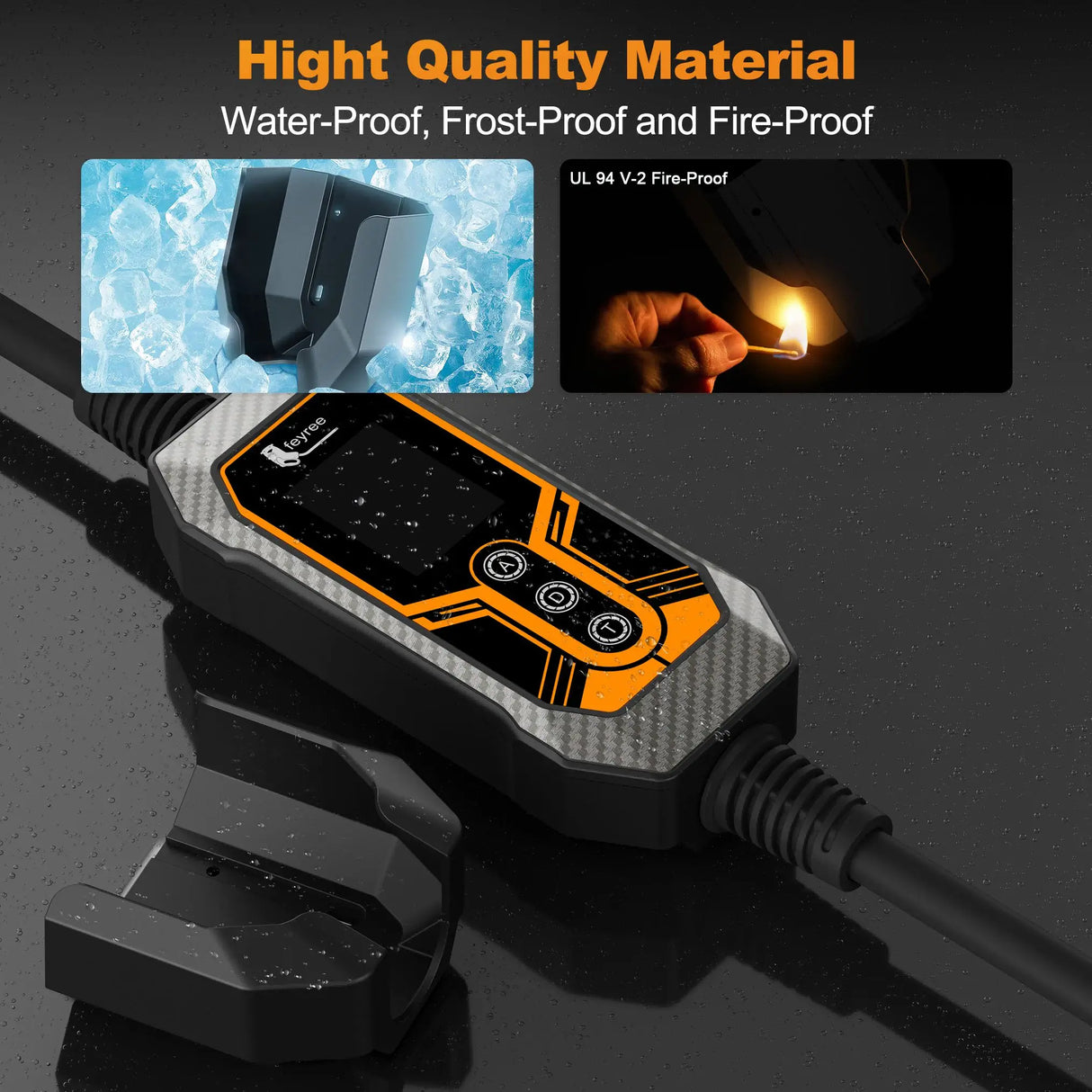 EV Charger Holder Wall Mount for Portable 7KW 11KW EV Charger