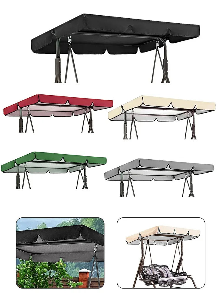 Garden Swing Canopy Replacement Waterproof Cover for Patio Swing