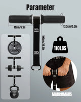 Forearm Strengthener Wrist Roller Silicone Handle Heavy-Duty Nylon Strap