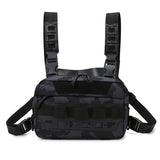 Camo Fishing Vest Bag Utility Tackle Chest Pack for Outdoor Activities