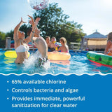 Cal-Hypo Granular Pool Shock Sanitizer for Clear Water, 6/12/24 Pack
