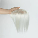 Human Hair Toppers with Clips for Volume and Length, 5x9cm Base