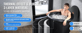 Portable Ice Bath Tub for Cold Water Therapy, Inflatable Plunge Pool