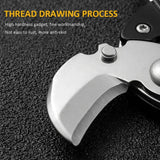 Multifunctional Keychain Screwdriver Hexagon Folding Coin Knife EDC Tool
