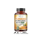 Curcumin Supplement 2600mg with Black Pepper for Enhanced Absorption