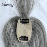 Human Hair Topper Hair Pieces 8-14 Inch Straight with Thinning Bangs