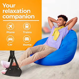Portable Adjustable Leg Hammock for Airplane, Office, Car Travel Support