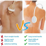 Bendable Back Shower Brush - Long Handle Exfoliating Tool for Bathing