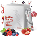NAD 1000mg Liquid Supplement Packets with Nicotinamide Riboside & Resveratrol
