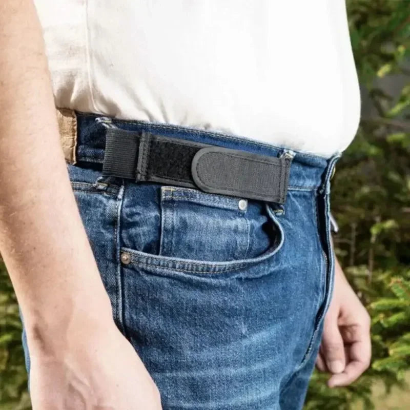 Buckle-Free Elastic Belts for Men - 2pc Comfortable Stylish Waist Belts