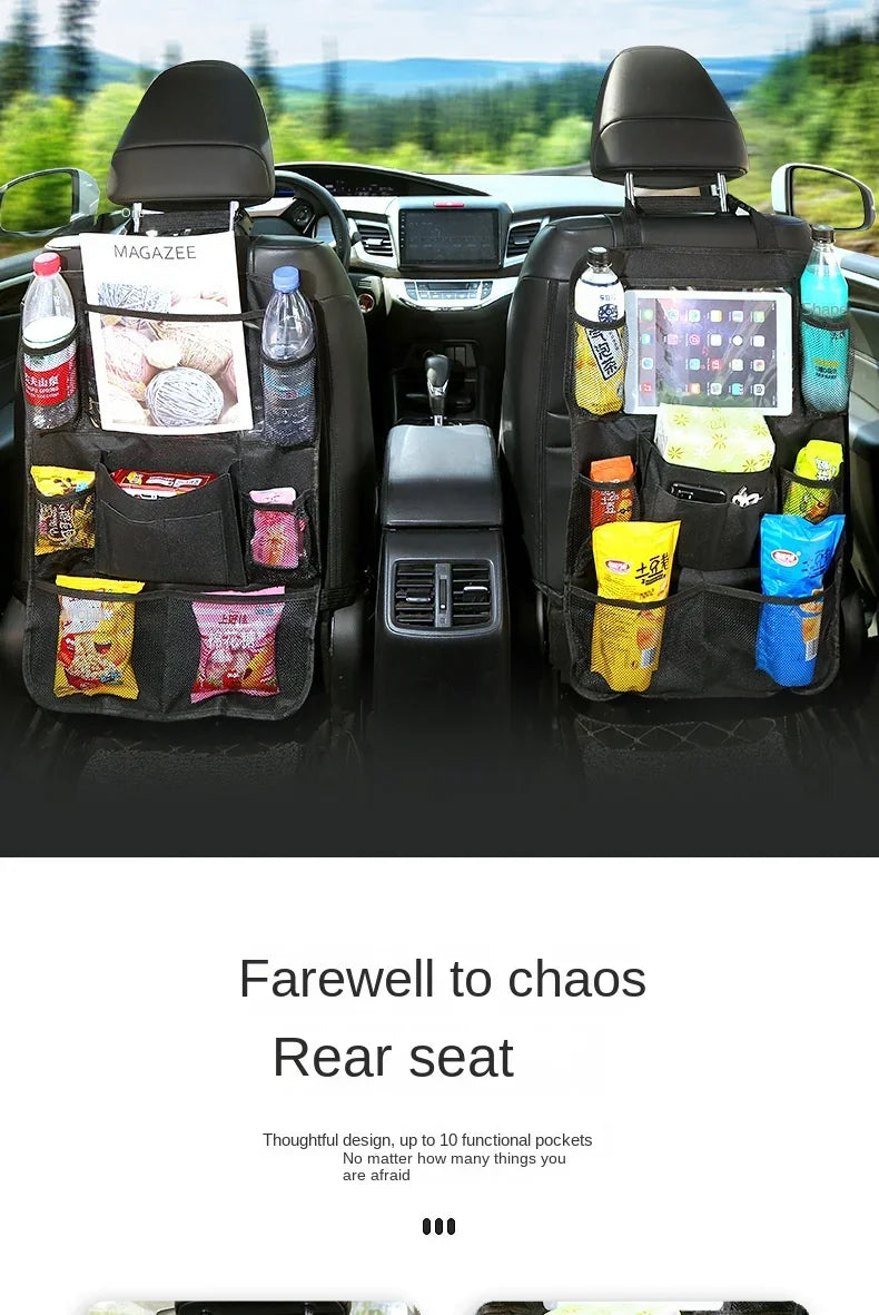 Car Seat Organizer Oxford Fabric Multi Pocket Storage Bag for Kids