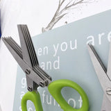 Multi-functional Stainless Steel Kitchen Scissors 3/5 Layer Cooking Tool