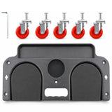Rolling Knee Protection Pad with 5 Wheels and Tool Tray for Maintenance