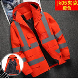 Men's Workwear Jacket Waterproof Windproof Reflective Outdoor Construction