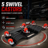 Rolling Knee Protection Pad with 5 Wheels and Tool Tray for Maintenance