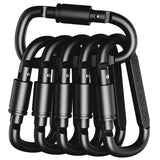 Carabiner Set 4-6PCS Aluminum Tactical Keychain Clips for Camping EDC