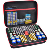 Battery Organizer Case with Tester for 150+ Batteries, Hard Shell Storage