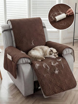 Recliner Cover with Pocket, Anti-Slip Sofa Cushion, Easy Installation