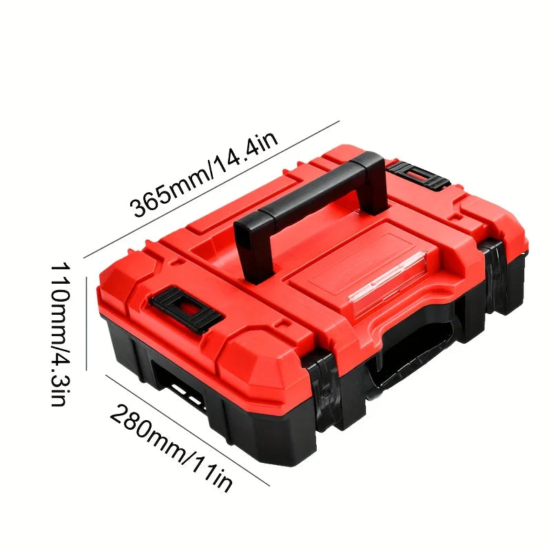Stackable Tool Organizer Box Durable Plastic Storage Bin for Garage Workshop